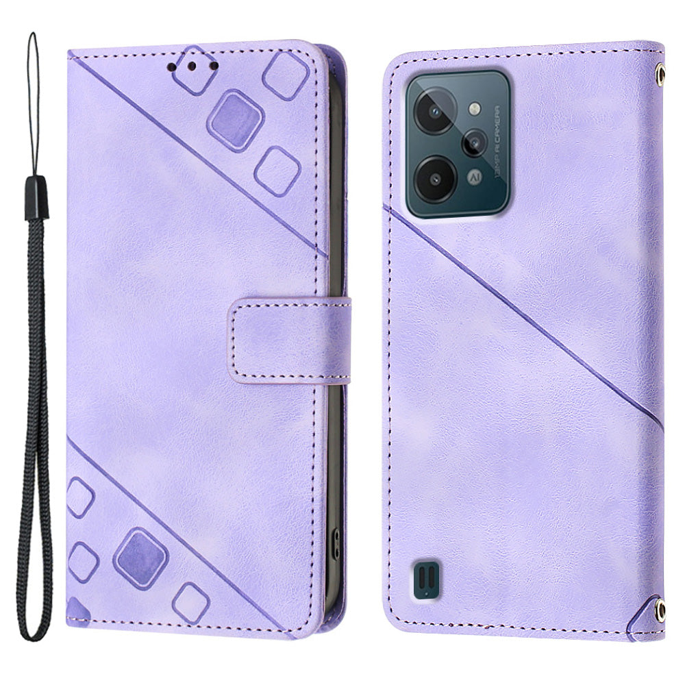 PT005 YB Imprinting Series-6 for Realme C31 Wallet Case PU Leather Stand Magnetic Phone Cover PT005 YB Imprinting Series-6 for Realme C31 Wallet Case PU Leather Stand Magnetic Phone Cover